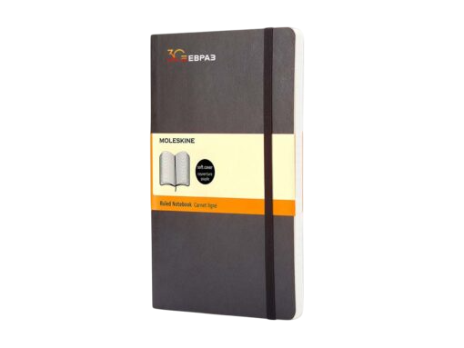 Записная книжка А5 (Large) Classic Soft (в линейку) чёрная