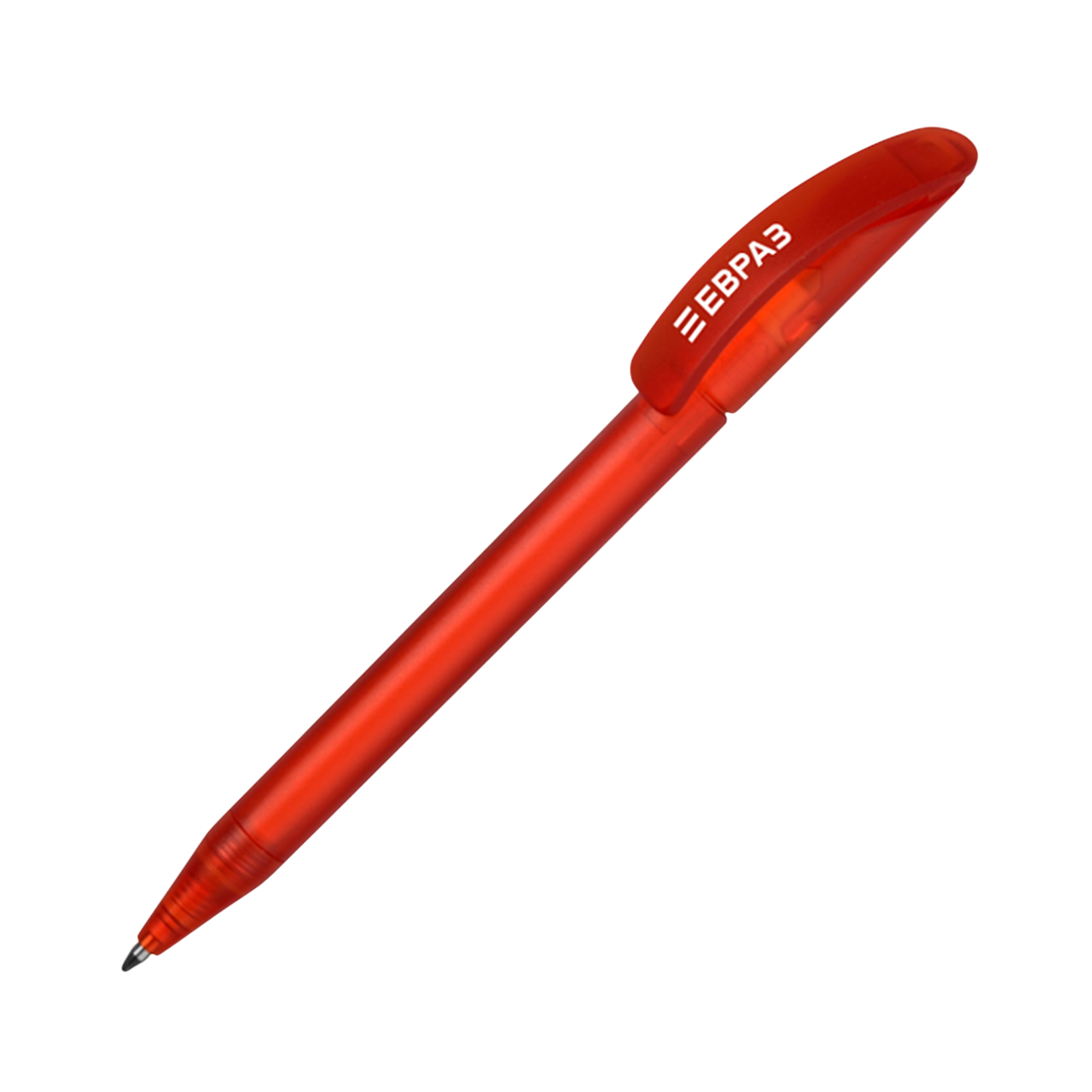 Ручка пластиковая шариковая, красная